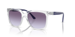 แว่นกันแดด Vogue VO5476SB-W7454Q Transparent Violet Grey Gradient Vogue VO5476SB W7454Q แว่นกันแดดกรอบใสเลนส์ไล่ระดับม่วงเทา
