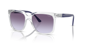 Vogue VO5476SB W7454Q แว่นกันแดดกรอบใสเลนส์ไล่ระดับม่วงเทา