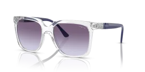 Vogue VO5476SB W7454Q แว่นกันแดดกรอบใสเลนส์ไล่ระดับม่วงเทา