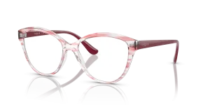 กรอบแว่นสายตา Vogue VO5489-3059 Top Texture Red Transparent