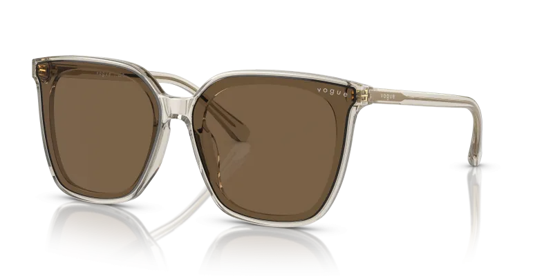 แว่นกันแดด Vogue VO5499SD-299873 Transparent Brown Dark Brown Vogue VO5499SD 299873 แว่นกันแดดสีน้ำตาลโปร่งใส สำหรับผู้หญิง