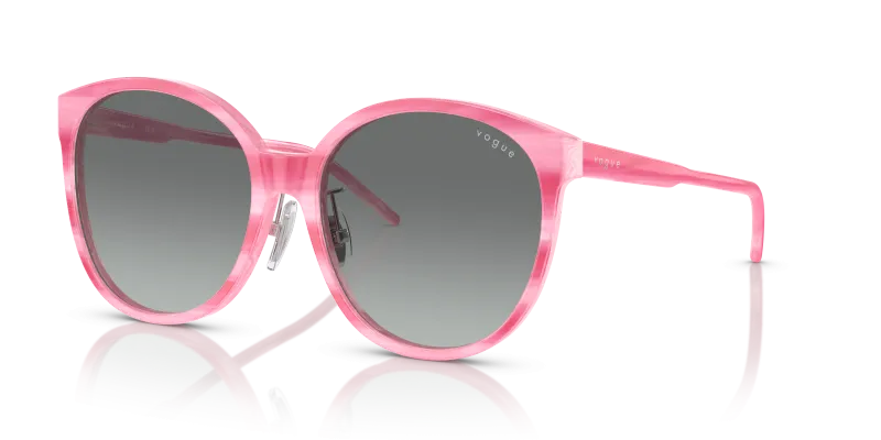 แว่นกันแดด Vogue VO5509SF-307811 Pink Horn Gradient Grey Vogue VO5509SF 307811 แว่นกันแดดลายเขาสัตว์ชมพู สำหรับผู้หญิง