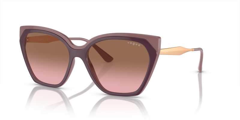แว่นกันแดด Vogue VO5521S-310014 Top Red Purple Full Old Pink Vogue VO5521S 310014 กรอบม่วงแดง ขาแว่นโรสโกลด์