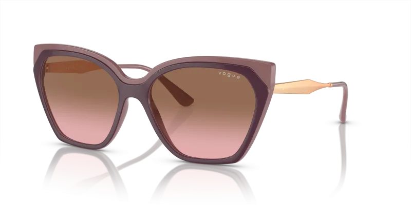 แว่นกันแดด Vogue VO5521S-310014 Top Red Purple Full Old Pink Vogue VO5521S 310014 กรอบม่วงแดง ขาแว่นโรสโกลด์