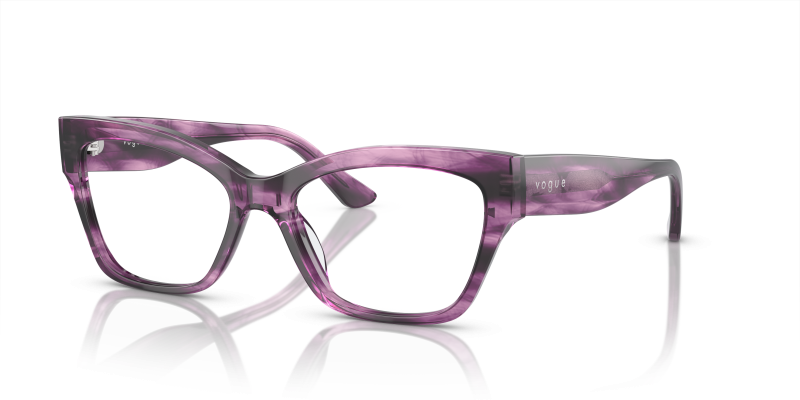 กรอบแว่นสายตา Vogue VO5523F-3090 Purple Havana Vogue VO5523F 3090 กรอบแว่นสายตาลายฮาวานาม่วง