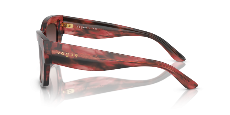 แว่นกันแดด Vogue VO5524SF 3089E2 มุมข้าง ลายเต่าฮาวานาแดง