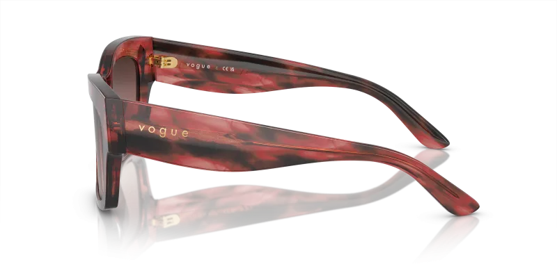 แว่นกันแดด Vogue VO5524SF 3089E2 มุมข้าง ลายเต่าฮาวานาแดง