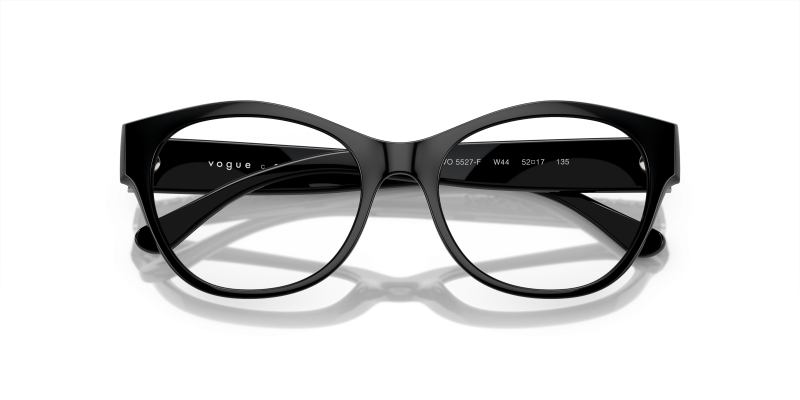 Vogue VO5527F-W44 ดำ close-up ด้านหน้า