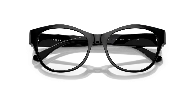 Vogue VO5527F-W44 ดำ close-up ด้านหน้า