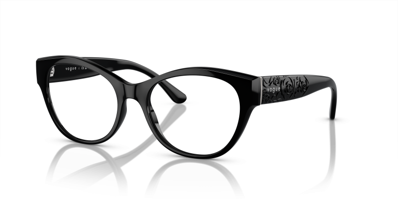 Vogue VO5527F-W44 ดำ กรอบแว่นสายตา Low Bridge Fit
