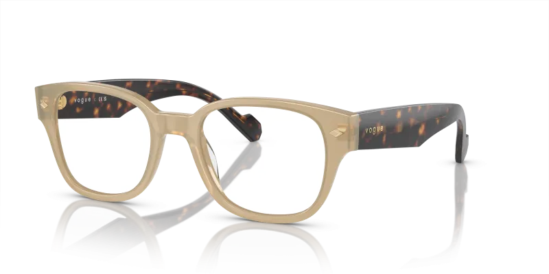 Vogue VO5529-W900 เบจโอปอล กรอบแว่นสายตาทรงหมอน