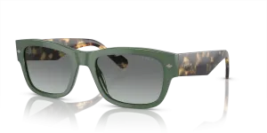 Vogue VO5530S 309211 แว่นกันแดดทรงหมอนสีเขียวดัสที สำหรับผู้ชาย