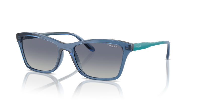 แว่นกันแดด Vogue VO5551S-30854L Transparent Blue Grey Gradient Vogue VO5551S 30854L กรอบน้ำเงินโปร่งใส