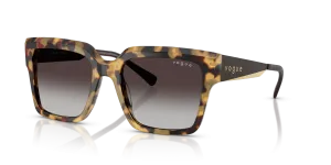Vogue VO5553S 26058G แว่นกันแดดลายเต่าเหลือง ทรงสี่เหลี่ยมจัตุรัส สำหรับผู้หญิง