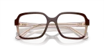 กรอบแว่นสายตา Vogue VO5555F-3153 Top Brown Milky Brown Vogue VO5555F 3153 close-up ด้านหน้า