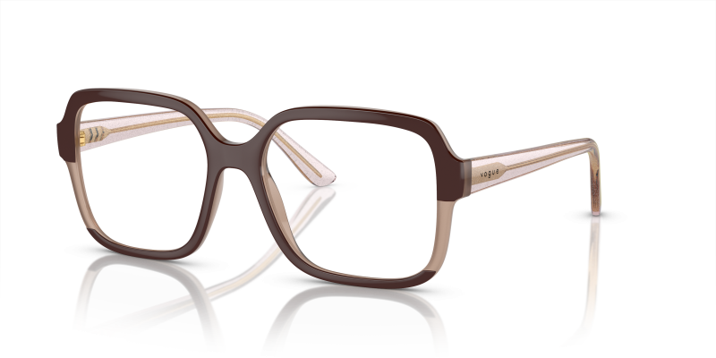 Vogue VO5555F 3153 กรอบแว่นสายตาน้ำตาลนม