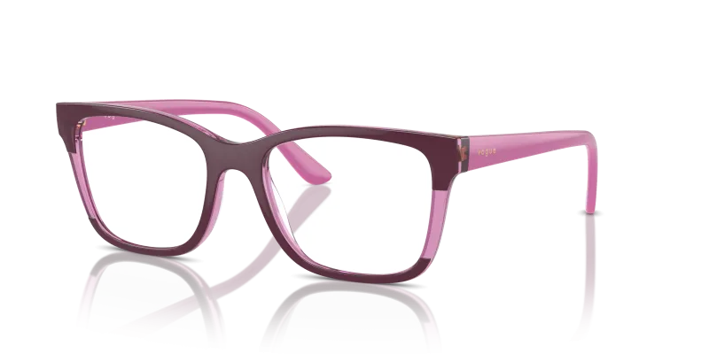กรอบแว่นสายตา Vogue VO5556F-2084 Top Purple Transparent Purple Vogue VO5556F 2084 กรอบม่วง ขาแว่นบานเย็น