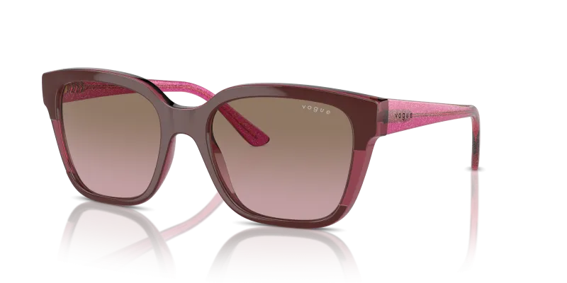 Vogue VO5558SF 315414 แว่นกันแดดบอร์กโดซ์บานเย็น