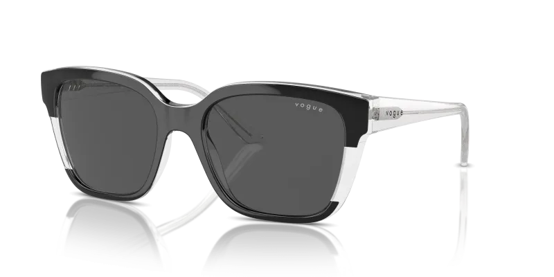 Vogue VO5558SF W82787 แว่นกันแดดท็อปดำโปร่งใส สำหรับผู้หญิง