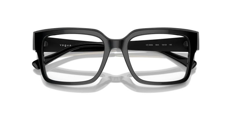 Vogue VO5559-W44 ดำ close-up ด้านหน้า