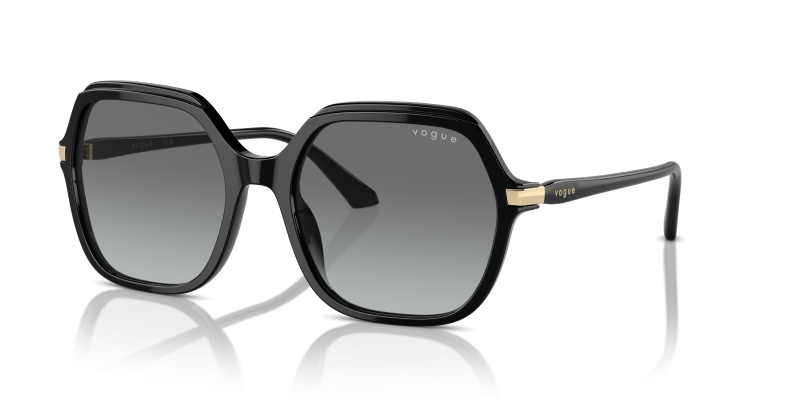 แว่นกันแดด Vogue VO5561S-W44/11 Black Gradient Grey Vogue VO5561S-W44/11 W44/11 แว่นกันแดดดำเลนส์เทาไล่ระดับ ผู้หญิง