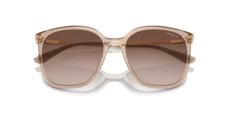 Vogue VO5564SF-315113 น้ำตาลโปร่งใส close-up ด้านหน้า