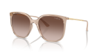 Vogue VO5564SF-315113 น้ำตาลโปร่งใส แว่นกันแดดทรงสี่เหลี่ยม
