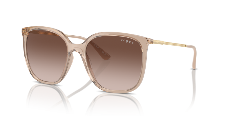 Vogue VO5564SF-315113 น้ำตาลโปร่งใส แว่นกันแดดทรงสี่เหลี่ยม