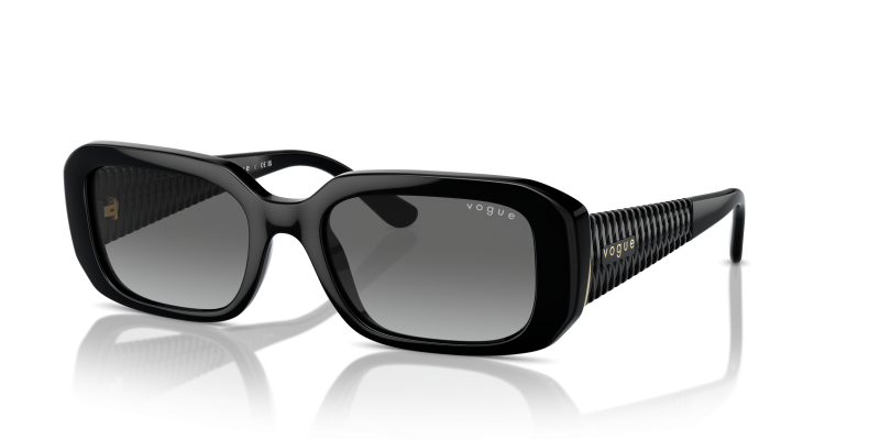 แว่นกันแดด Vogue VO5565S-W44/11 Black Vogue VO5565S W44 11 แว่นกันแดดดำขัดเงา
