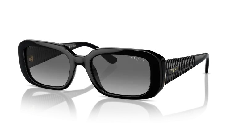 แว่นกันแดด Vogue VO5565S-W44/11 Black Vogue VO5565S W44 11 แว่นกันแดดดำขัดเงา