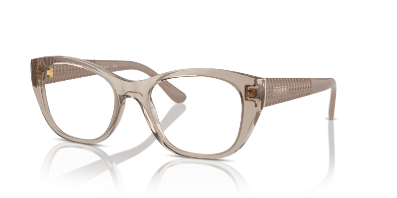 กรอบแว่นสายตา Vogue VO5569-2990 Transparent Caramel Vogue VO5569 2990 กรอบคาราเมลโปร่งใส ทรงตาแมว