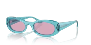 Vogue VO5582S 316676 แว่นกันแดดเทอร์คอยส์โปร่งใส สำหรับผู้หญิง