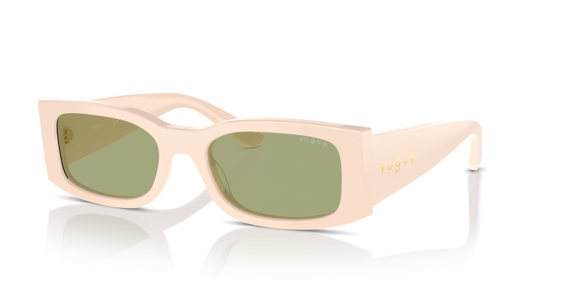 Vogue VO5584S 316482 แว่นกันแดด Full Beige เลนส์เขียว ผู้หญิง