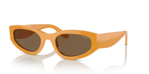 Vogue VO5585S 315973 แว่นกันแดดสีส้มแดงเต็มเลนส์น้ำตาลเข้ม สำหรับผู้หญิง