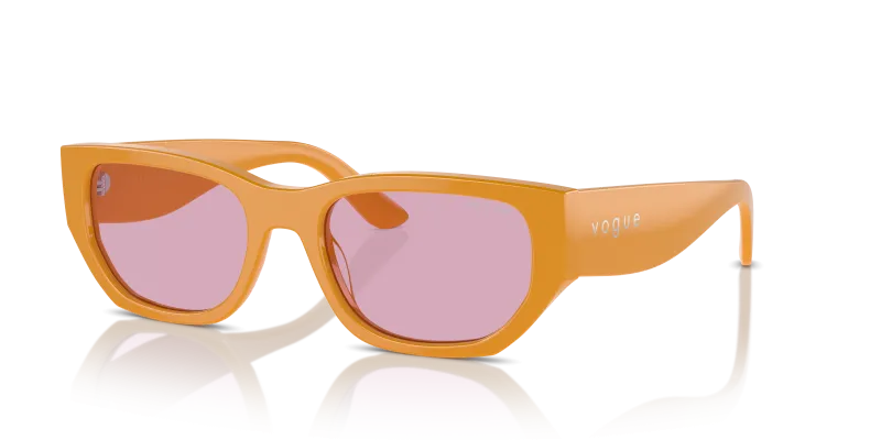 Vogue VO5586S-315976 แว่นกันแดดส้มแดงเต็มเส้นเลนส์ม่วง สำหรับผู้หญิง
