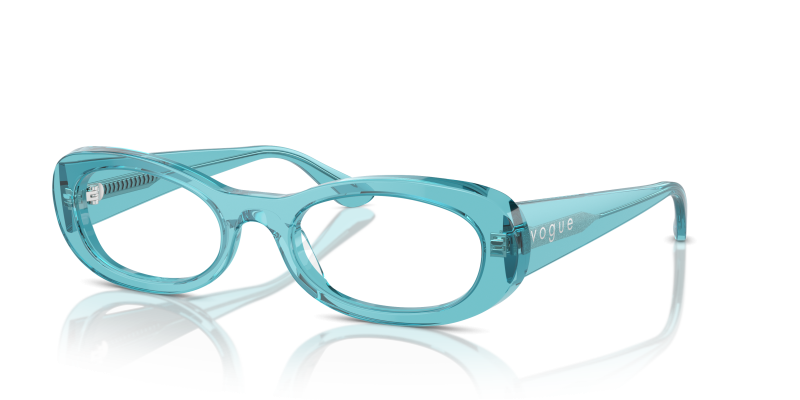 กรอบแว่นสายตา Vogue VO5596-3166 Transparent Turquoise Vogue VO5596 3166 กรอบแว่นสายตาเทอร์คอยส์โปร่งใส