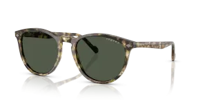 Vogue VO5599S 31869A แว่นกันแดดฮาวานาเหลืองเลนส์โพลาไรซ์เขียวเข้ม สำหรับผู้ชาย