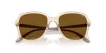 แว่นกันแดด Vogue VO5601SF-299083 Transparent Caramel Dark Brown Polarized Vogue VO5601SF 299083 close-up ด้านหน้า