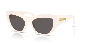 Vogue VO5607S 312487 แว่นกันแดดสีงาช้างเต็มบาน เลนส์สโมคดำ ผู้หญิง