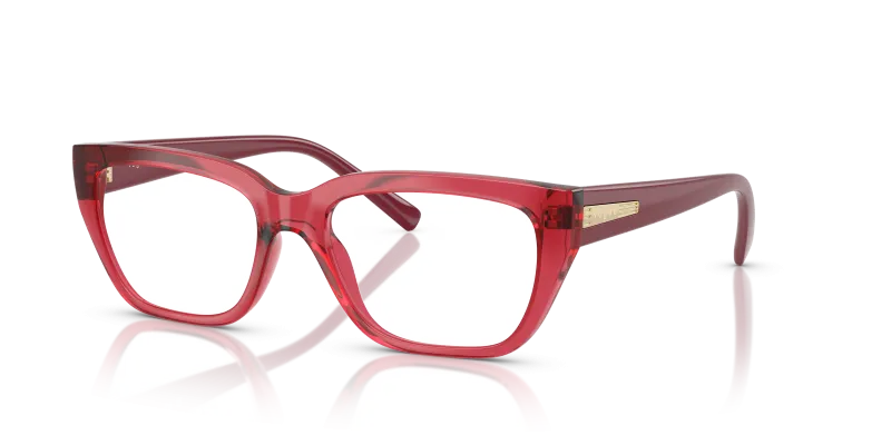 Vogue VO5609 3084 แว่นสายตาสีเชอร์รี่โปร่งใส สำหรับผู้หญิง
