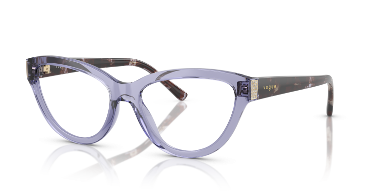 Vogue VO5610B 3177 กรอบม่วงโปร่งใส ประดับ Strass