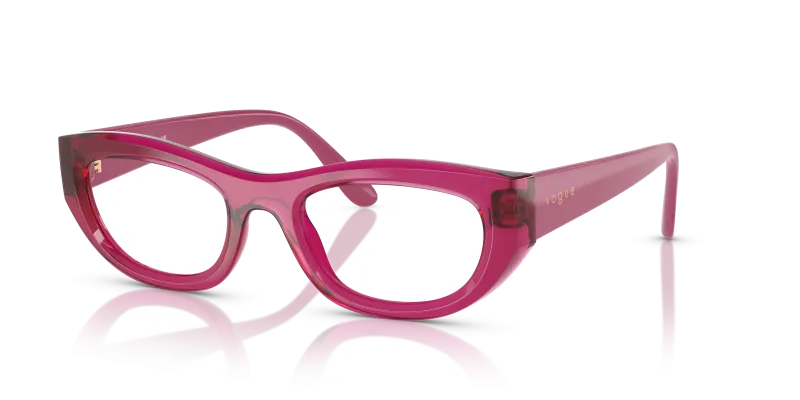 กรอบแว่นสายตา Vogue VO5615-2987 Transparent Fuchsia Vogue VO5615 2987 แว่นสายตาม่วงแดงโปร่งใส ผู้หญิง