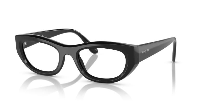กรอบแว่นสายตา Vogue VO5615-W44 Black Vogue VO5615 W44 แว่นสายตาสีดำล้วน ผู้หญิง