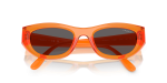 แว่นกันแดด Vogue VO5616S-318287 Transparent Orange Black Smoke Vogue VO5616S 318287 close-up ด้านหน้า