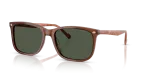 แว่นกันแดด Vogue VO5618S-32029A Transparent Brown Dark Green Polarized Vogue VO5618S 32029A แว่นกันแดดโพลาไรซ์น้ำตาลโปร่งใส สำหรับผู้ชาย