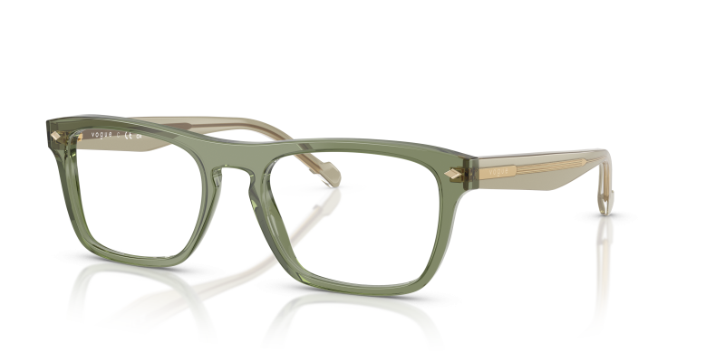 กรอบแว่นสายตา Vogue VO5619-3187 Transparent Green Vogue VO5619 3187 แว่นสายตาเขียวโปร่งใส สำหรับผู้ชาย