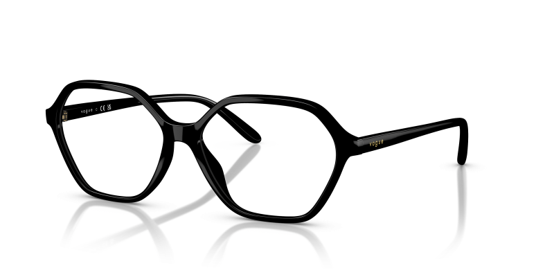 กรอบแว่นสายตา Vogue VO5622F-W44 Black Vogue VO5622F W44 แว่นสายตาสีดำเงา ผู้หญิง