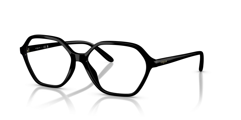 กรอบแว่นสายตา Vogue VO5622F-W44 Black Vogue VO5622F W44 แว่นสายตาสีดำเงา ผู้หญิง