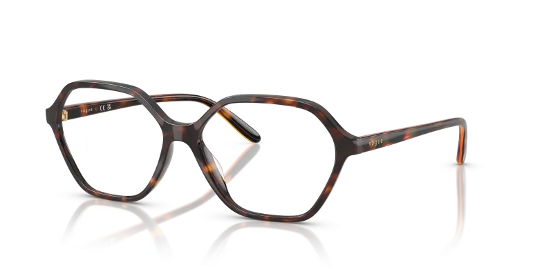 กรอบแว่นสายตา Vogue VO5622F-W656 Dark Havana Vogue VO5622F W656 แว่นสายตาฮาวานาเข้ม ผู้หญิง
