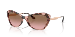 Vogue VO5626S-319914 แว่นกันแดดฮาวานากุหลาบเลนส์ไล่ระดับชมพูน้ำตาล ผู้หญิง